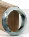 Baikalla Jewelry Jadeite Jade Bangle Bracelet Baikalla Natural Burmese Blue-green Jadeite Jade Bangle Bracelet (56.23mm)