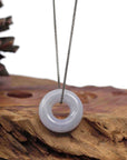 Baikalla Jewelry Jade Pendant Necklace Baikalla "Good Luck Button" Necklace Lavender Jadeite Jade Pendant