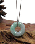 Baikalla Jewelry Jade Pendant Necklace Baikalla "Good Luck Button" Necklace Green Jadeite Jade Pendant For Men