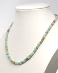 Baikalla Multi-Color Genuine Jadeite Jade Round Bead Necklace (5.5mm)