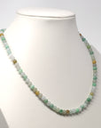 Baikalla Multi-Color Genuine Jadeite Jade Round Bead Necklace (5.5mm)