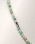 Baikalla Multi-Color Genuine Jadeite Jade Round Bead Necklace (5.5mm)