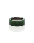 Baikalla Jewelry Jade Ring Baikalla™ "Signature Signet" Stainless Steel Real Green Nephrite Jade Classic Men's Band