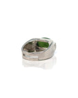 Baikalla Jewelry Jade Ring Baikalla™ Signet Silver Real Oval Green Nephrite Jade Classic Men's Ring