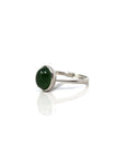 Baikalla Jewelry Jade Ring Baikalla™ "Classic Oval" Sterling Silver Real Green Nephrite Jade Classic Ring For Her