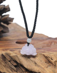 Baikalla Icy Lavender Lotus Jadeite Jade Pendant Necklace