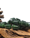 Baikalla Jewelry jade beads bracelet Baikalla High Quality Green Nephrite Jade Tong Tong Beads Men's Bracelet