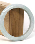 Baikalla Jewelry Jadeite Jade Bangle Bracelet Baikalla "Half Round" Light Green Jadeite Jade Bangle Bracelet (62.30 mm)