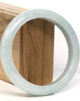 Baikalla Jewelry Jadeite Jade Bangle Bracelet Baikalla "Half Round" Light Green Jadeite Jade Bangle Bracelet (62.7 mm)
