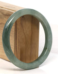 Baikalla Jewelry Jadeite Jade Bangle Bracelet Baikalla "Half Round" Light Green Jadeite Jade Bangle Bracelet (64.47 mm)