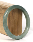 Baikalla Jewelry Jadeite Jade Bangle Bracelet Baikalla "Half Round" Light Green Jadeite Jade Bangle Bracelet (64.47 mm)