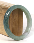 Baikalla Jewelry Jadeite Jade Bangle Bracelet Baikalla "Half Round" Light Green Jadeite Jade Bangle Bracelet (64.47 mm)