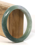 Baikalla Jewelry Jadeite Jade Bangle Bracelet Baikalla "Half Round" Light Green Jadeite Jade Bangle Bracelet (60.9 mm)