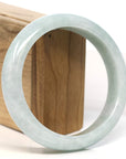 Baikalla Jewelry Jadeite Jade Bangle Bracelet Baikalla "Half Round" Green Lavender Jadeite Jade Bangle Bracelet (57.17 mm)