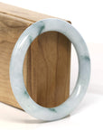 Baikalla Jewelry Jadeite Jade Bangle Bracelet "Classic Round" Blue- Green Jadeite Jade Bangle (55.5 mm)