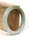 Baikalla Jewelry Jadeite Jade Bangle Bracelet "Classic Princess Half Round" Yellow Jadeite Jade Bangle (56.7 mm)
