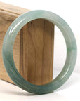 Baikalla Jewelry Jadeite Jade Bangle Bracelet Baikalla "Half Round" Light Green Jadeite Jade Bangle Bracelet (61.8 mm)