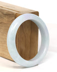 Baikalla Jewelry Jadeite Jade Bangle Bracelet Baikalla "Half Round" Lavender Green Jadeite Jade Bangle Bracelet (58.75 mm)