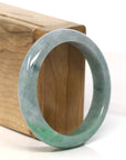 Baikalla Jewelry Jadeite Jade Bangle Bracelet Baikalla "Half Round" Green Jadeite Jade Bangle Bracelet (54.8 mm)