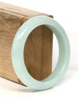 Baikalla Jewelry Jadeite Jade Bangle Bracelet "Classic Princess Half Round" light Apple Green Jadeite Jade Bangle (54.5 mm)