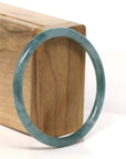 Baikalla Jewelry Jadeite Jade Bangle Bracelet " Petite" Natural Guatemalan Blue Jadeite Jade Bangle Bracelet (57 - 70 mm)