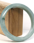 Baikalla Jewelry Jadeite Jade Bangle Bracelet Baikalla "Half Round" Green Jadeite Jade Bangle Bracelet (66.85 mm)