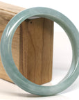 Baikalla Jewelry Jadeite Jade Bangle Bracelet Baikalla "Half Round" Green Jadeite Jade Bangle Bracelet (66.85 mm)