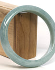 Baikalla Jewelry Jadeite Jade Bangle Bracelet Baikalla "Half Round" Green Jadeite Jade Bangle Bracelet (66.85 mm)