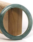 Baikalla Jewelry Jadeite Jade Bangle Bracelet Baikalla "Half Round" Green Jadeite Jade Bangle Bracelet (63.48 mm)