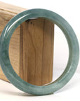 Baikalla Jewelry Jadeite Jade Bangle Bracelet Baikalla "Half Round" Green Jadeite Jade Bangle Bracelet (63.48 mm)