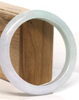 Baikalla Jewelry Jadeite Jade Bangle Bracelet Baikalla "Half Round" Lavender and Green Jadeite Jade Bangle Bracelet (62.85 mm)