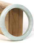 Baikalla Jewelry Jadeite Jade Bangle Bracelet Baikalla "Half Round" Light Green Jadeite Jade Bangle Bracelet (62.23 mm)