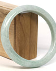 Baikalla Jewelry Jadeite Jade Bangle Bracelet Baikalla "Half Round" Green Jadeite Jade Bangle Bracelet (57.17 mm)