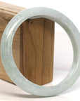 Baikalla Jewelry Jadeite Jade Bangle Bracelet Baikalla "Half Round" Light Green Lavender Jadeite Jade Bangle Bracelet (57.17 mm)