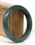 Baikalla Jewelry Jadeite Jade Bangle Bracelet Baikalla "Half Round" Light Green Jadeite Jade Bangle Bracelet (60 mm)