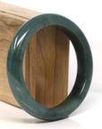 Baikalla Jewelry Jadeite Jade Bangle Bracelet Baikalla "Half Round" Light Green Jadeite Jade Bangle Bracelet (60 mm)