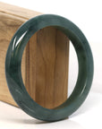 Baikalla Jewelry Jadeite Jade Bangle Bracelet Baikalla "Half Round" Light Green Jadeite Jade Bangle Bracelet (60 mm)