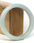 Baikalla Jewelry Jadeite Jade Bangle Bracelet Baikalla "Half Round" Light Green Jadeite Jade Bangle Bracelet (62.4 mm)