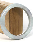Baikalla Jewelry Jadeite Jade Bangle Bracelet Baikalla "Half Round" Light Lavender Jadeite Jade Bangle Bracelet (62.7 mm)