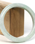 Baikalla Jewelry Jadeite Jade Bangle Bracelet Baikalla "Half Round" Green Jadeite Jade Bangle Bracelet (66.3 mm)