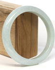 Baikalla Jewelry Jadeite Jade Bangle Bracelet Baikalla "Half Round" Green Jadeite Jade Bangle Bracelet (62.5 mm)