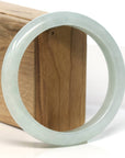 Baikalla Jewelry Jadeite Jade Bangle Bracelet Baikalla "Half Round" Green Jadeite Jade Bangle Bracelet (62.5 mm)