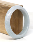 Baikalla Jewelry Jadeite Jade Bangle Bracelet Baikalla "Half Round" Light Lavender Jadeite Jade Bangle Bracelet (57.2 mm)