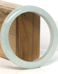 Baikalla Jewelry Jadeite Jade Bangle Bracelet Baikalla "Half Round" Green Jadeite Jade Bangle Bracelet (62.2 mm)