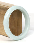 Baikalla Jewelry Jadeite Jade Bangle Bracelet Baikalla "Half Round" Light Green Jadeite Jade Bangle Bracelet (66.4 mm)