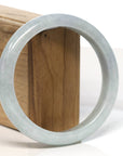 Baikalla Jewelry Jadeite Jade Bangle Bracelet Baikalla "Half Round" Light Lavender Jadeite Jade Bangle Bracelet (62.5 mm)