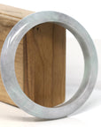 Baikalla Jewelry Jadeite Jade Bangle Bracelet Baikalla "Half Round" Light Lavender Jadeite Jade Bangle Bracelet (62.3 mm)