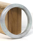 Baikalla Jewelry Jadeite Jade Bangle Bracelet Baikalla "Half Round" Light Lavender Jadeite Jade Bangle Bracelet (62.3 mm)
