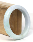 Baikalla Jewelry Jadeite Jade Bangle Bracelet Baikalla "Half Round" Light Green Jadeite Jade Bangle Bracelet (58.6 mm)