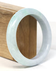 Baikalla Jewelry Jadeite Jade Bangle Bracelet Baikalla "Half Round" Light Green Jadeite Jade Bangle Bracelet (58.6 mm)